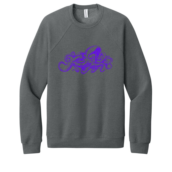 Octopus 1 Purple - Unisex Premium Fleece Crew Sweatshirt Thumbnail