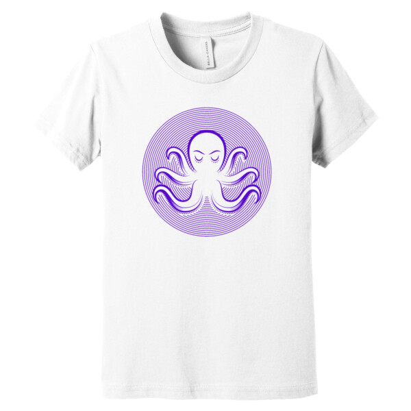 Octopus 2 Purple - Youth Premium Cotton T-Shirt Thumbnail