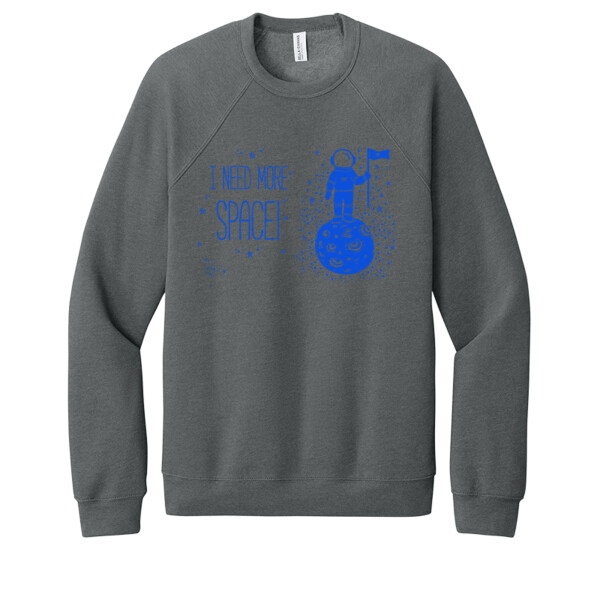 I need More Space Royal - Unisex Premium Fleece Crew Sweatshirt Thumbnail