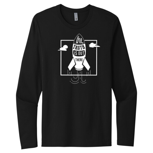 The Truth is Out There White - Unisex Premium Cotton Long Sleeve T-Shirt Thumbnail