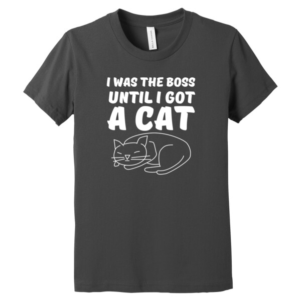 I Was The Boss White - Youth Premium Cotton T-Shirt Thumbnail