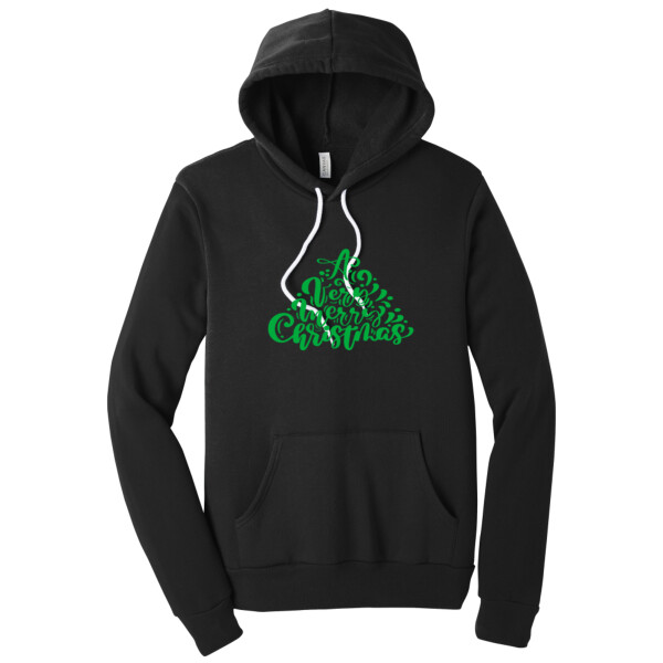 A Very Merry Christmas Green - Unisex Premium Fleece Pullover Hoodie Thumbnail
