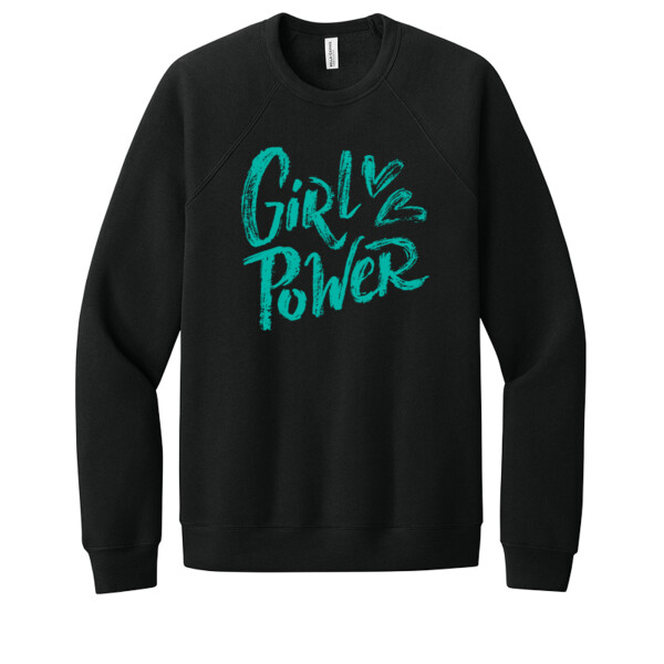 Girl Power Aqua - Unisex Premium Fleece Crew Sweatshirt Thumbnail