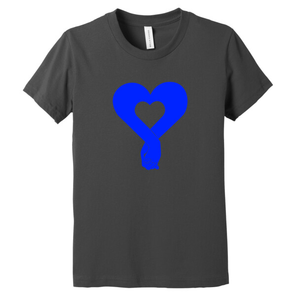 Heart Hands Royal - Youth Premium Cotton T-Shirt Thumbnail