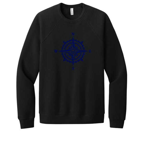 Nautical Sign 1 Navy - Unisex Premium Fleece Crew Sweatshirt Thumbnail