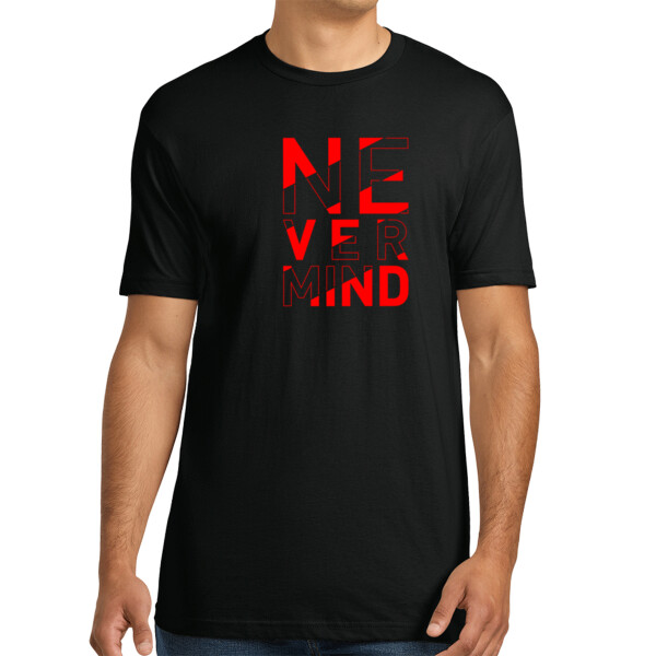 Nevermind Red - Unisex Premium Cotton T-Shirt Thumbnail