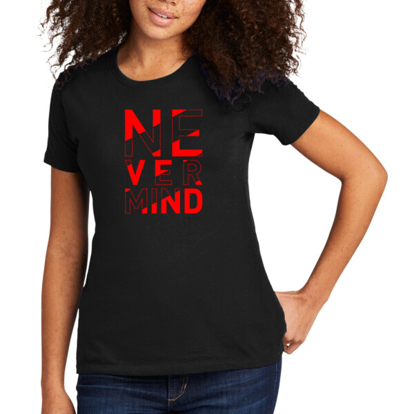 Nevermind Red - Women's Premium Cotton T-Shirt Thumbnail