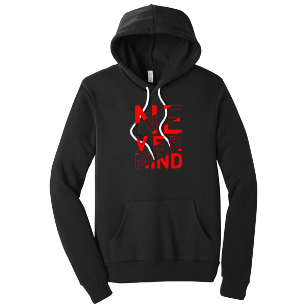 Nevermind Red - Unisex Premium Fleece Pullover Hoodie Thumbnail