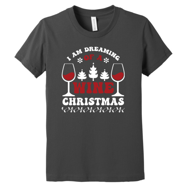 Wine Christmas - Youth Premium Cotton T-Shirt Thumbnail