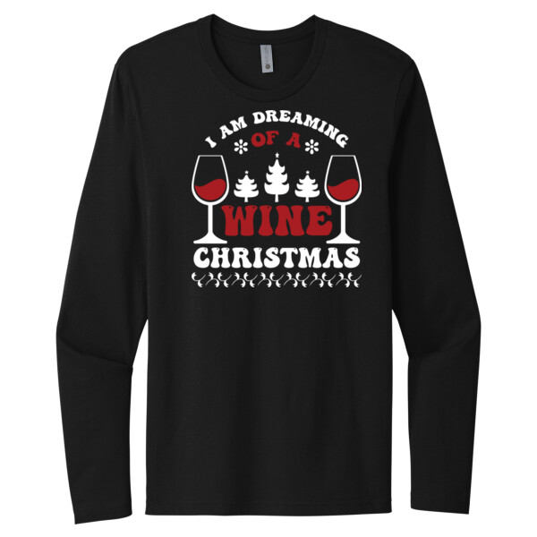 Wine Christmas - Unisex Premium Cotton Long Sleeve T-Shirt Thumbnail