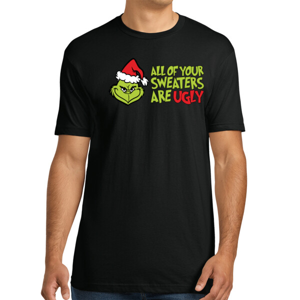 Your Sweater is Ugly - Unisex Premium Cotton T-Shirt Thumbnail