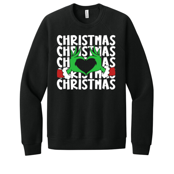 I Love Christmas - Unisex Premium Fleece Crew Sweatshirt Thumbnail