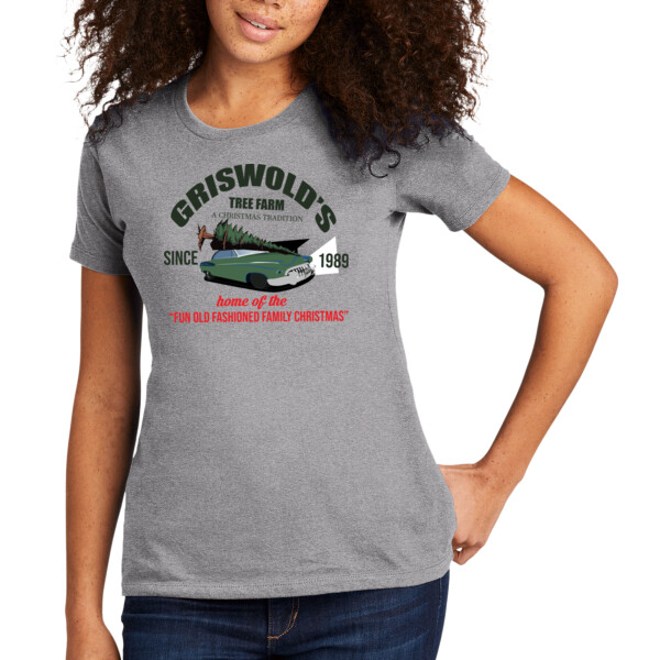 Griswolds Tree Farm - Women's Premium Cotton T-Shirt Thumbnail