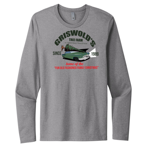 Griswolds Tree Farm - Unisex Premium Cotton Long Sleeve T-Shirt Thumbnail
