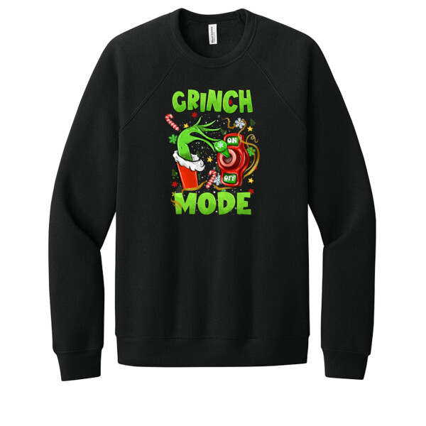 Grinch Mode - Unisex Premium Fleece Crew Sweatshirt Thumbnail