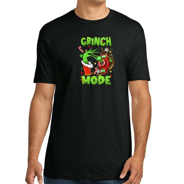 Grinch Mode - Unisex Premium Cotton T-Shirt Thumbnail