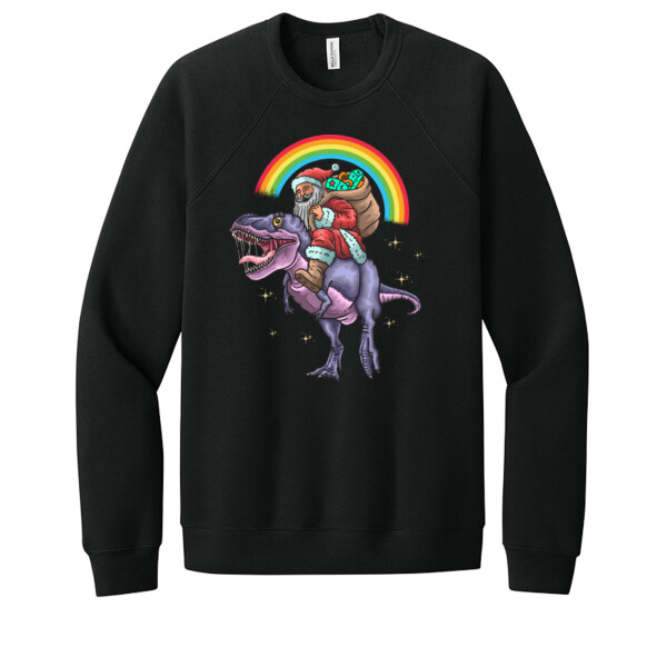 Santasourus - Unisex Premium Fleece Crew Sweatshirt Thumbnail