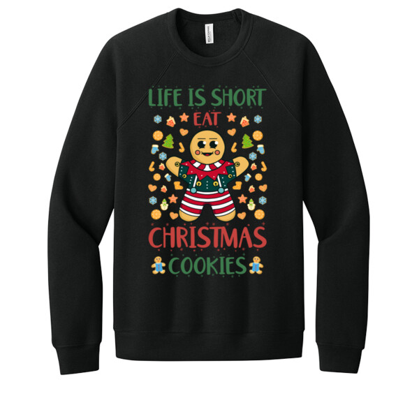 Eat Christmas Cookies - Unisex Premium Fleece Crew Sweatshirt Thumbnail
