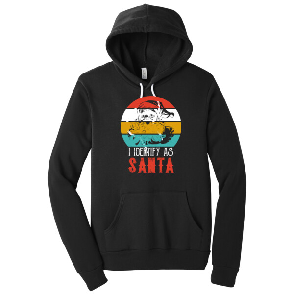 Identify As Santa - Unisex Premium Fleece Pullover Hoodie Thumbnail