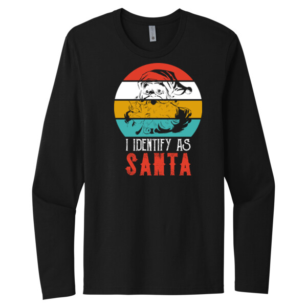 Identify As Santa - Unisex Premium Cotton Long Sleeve T-Shirt Thumbnail