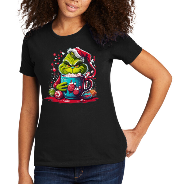 Grinch Christmas - Women's Premium Cotton T-Shirt Thumbnail