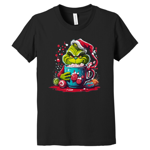 Grinch Christmas - Youth Premium Cotton T-Shirt Thumbnail