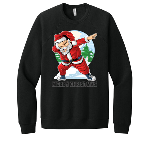 Dabbing Santa  - Unisex Premium Fleece Crew Sweatshirt Thumbnail