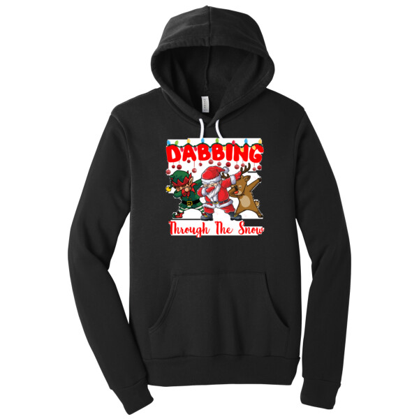 Dabbing Through The Snow - Unisex Premium Fleece Pullover Hoodie Thumbnail