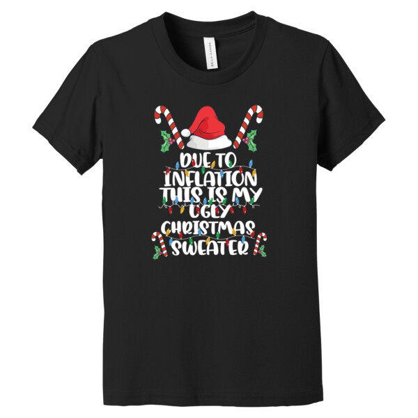 Inflation Ugly Sweater - Youth Premium Cotton T-Shirt Thumbnail
