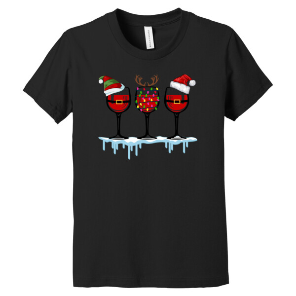 Christmas Wine - Youth Premium Cotton T-Shirt Thumbnail