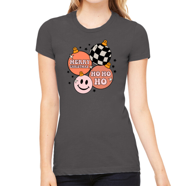 Merry Christmas 2 - Women's Premium Cotton Slim Fit T-SHirt Thumbnail