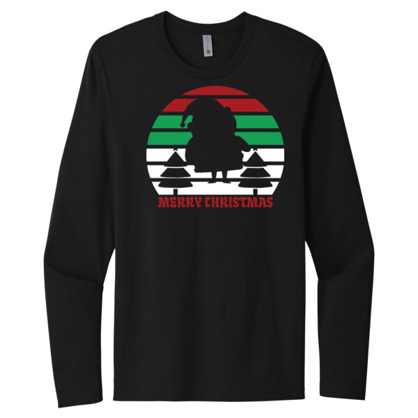 Merry Christmas 3 - Unisex Premium Cotton Long Sleeve T-Shirt Thumbnail