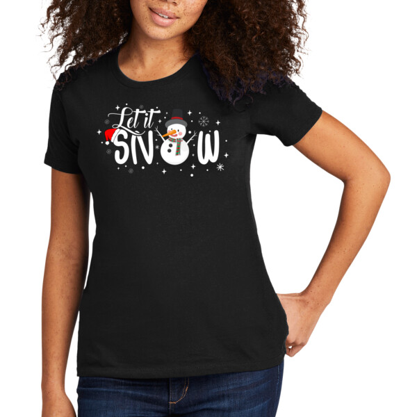 Let it Snow - Women's Premium Cotton T-Shirt Thumbnail