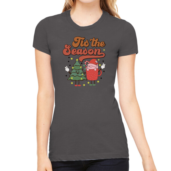 Tis This Season - Women's Premium Cotton Slim Fit T-SHirt Thumbnail