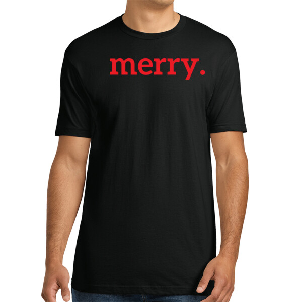 Merry - Unisex Premium Cotton T-Shirt Thumbnail