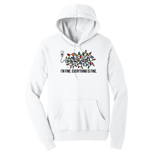 Everything is Fine - Unisex Premium Fleece Pullover Hoodie Thumbnail