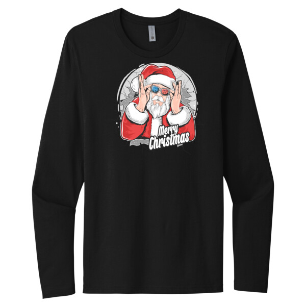 Merry Christmas 4 - Unisex Premium Cotton Long Sleeve T-Shirt Thumbnail