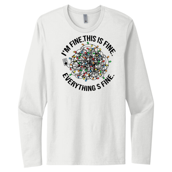 I'm Fine - Unisex Premium Cotton Long Sleeve T-Shirt Thumbnail