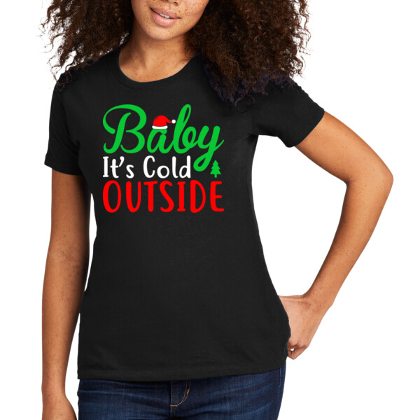 Baby Its Cold Outside - Women's Premium Cotton T-Shirt Thumbnail