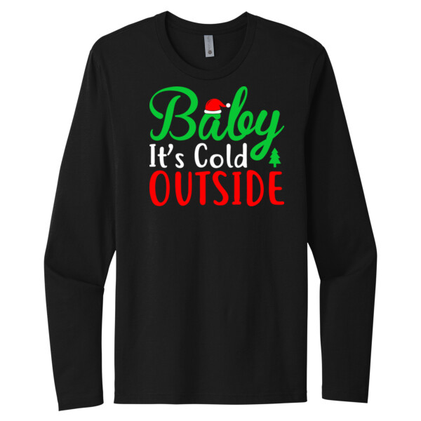 Baby Its Cold Outside - Unisex Premium Cotton Long Sleeve T-Shirt Thumbnail