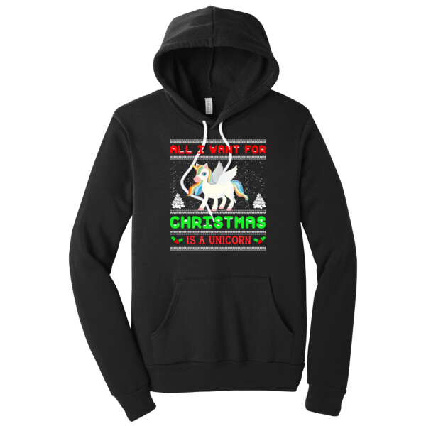 I Want a Unicorn - Unisex Premium Fleece Pullover Hoodie Thumbnail