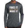 Unisex Poly Heather Long Sleeve T-Shirt Thumbnail