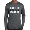 Unisex Poly Heather Long Sleeve T-Shirt Thumbnail