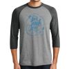 Unisex Tri-Blend 3/4 Sleeve Raglan T-Shirt Thumbnail