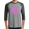 Unisex Tri-Blend 3/4 Sleeve Raglan T-Shirt Thumbnail