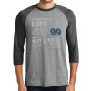 Unisex Tri-Blend 3/4 Sleeve Raglan T-Shirt Thumbnail