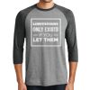 Unisex Tri-Blend 3/4 Sleeve Raglan T-Shirt Thumbnail