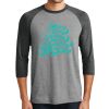 Unisex Tri-Blend 3/4 Sleeve Raglan T-Shirt Thumbnail