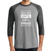 Unisex Tri-Blend 3/4 Sleeve Raglan T-Shirt Thumbnail