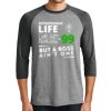 Unisex Tri-Blend 3/4 Sleeve Raglan T-Shirt Thumbnail